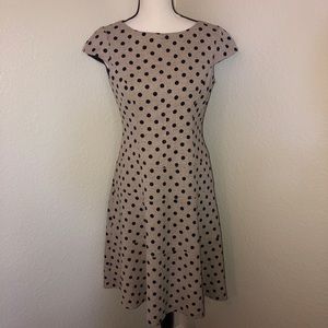 Ann Klein Polka Dot Midi Dress